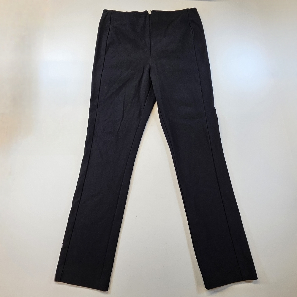Rag & Bone Simone Pants Womens 10 Ankle Pant Rear Zip Black Stretch Equestrian h